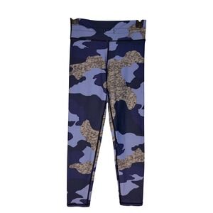 Aerie Camouflage Leggings Blue Grey Athletic Athleisure Women's Size S